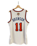 2026 New York Knicks Jalen Brunson 11 NBA Finals White Swingman Jersey