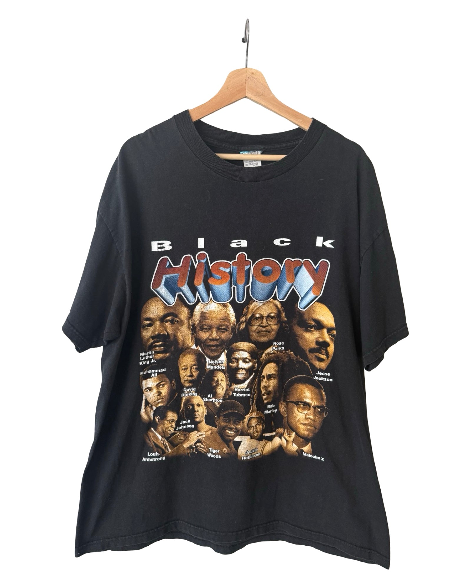 Vintage 90s Black History Figures Rap Tee