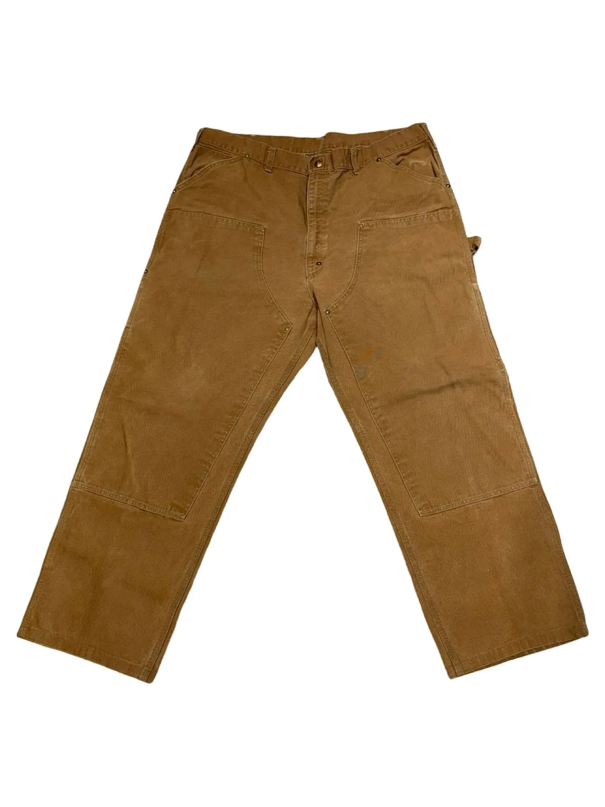 90s Carhartt Tan Double Knee Pants size 42 3rdStrike
