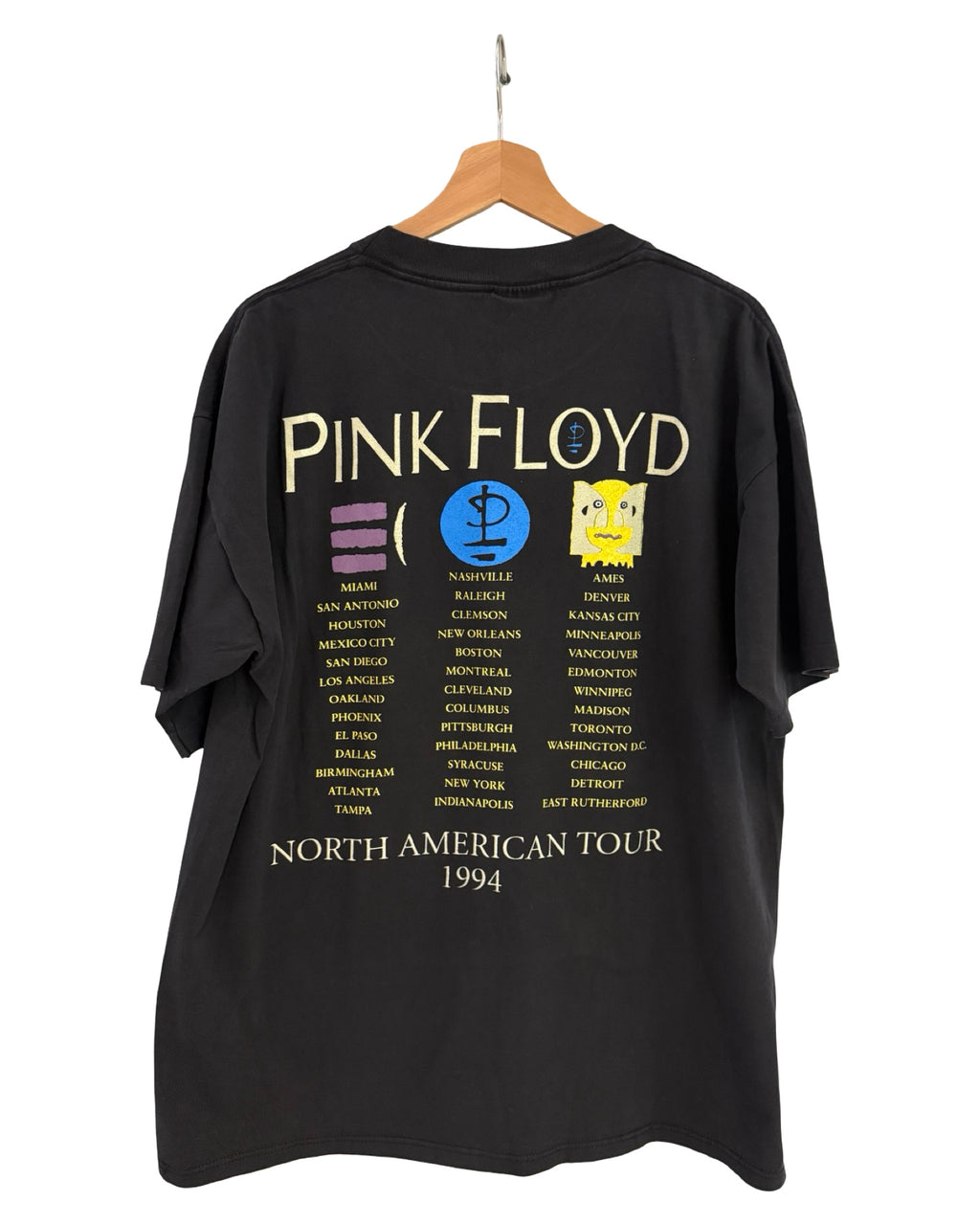 Vintage 1994 Pink Floyd The Division Bell Tour Brockum Tee KIF Vintage