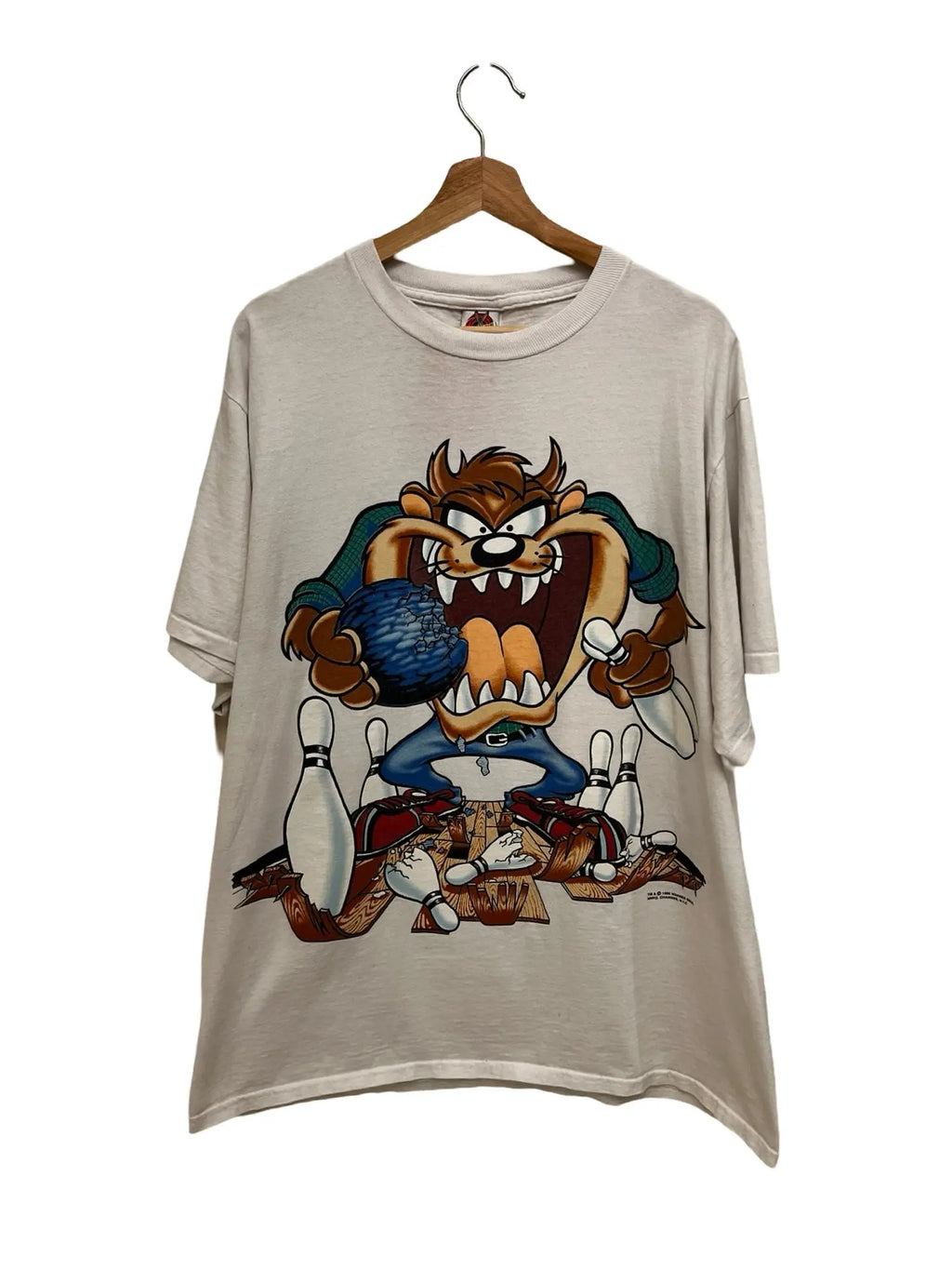 Vintage 1995 Looney Tunes Taz Bowling Tee KIF Vintage