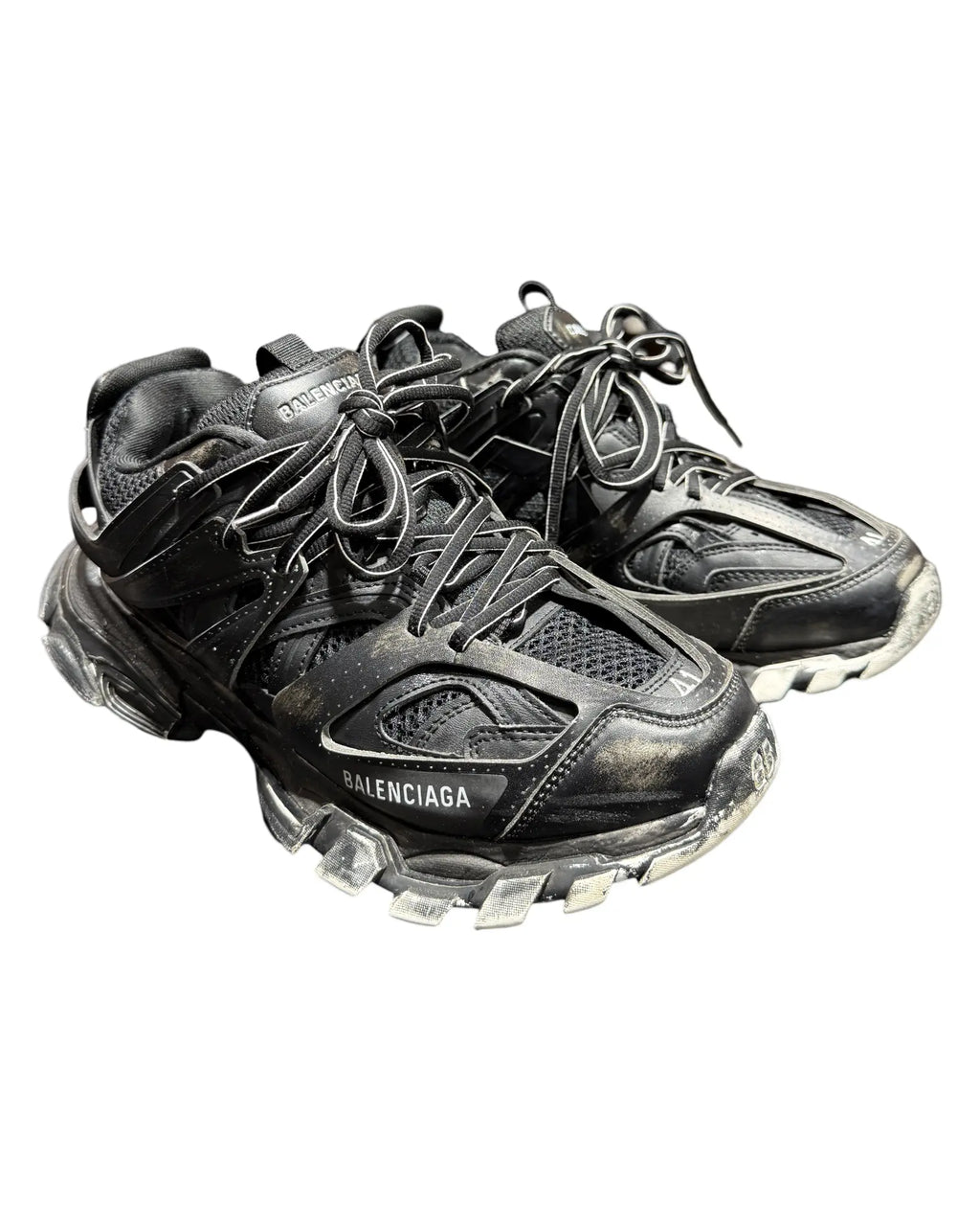 Balenciaga Faded Black Track Runner Size 8 KIF Vintage