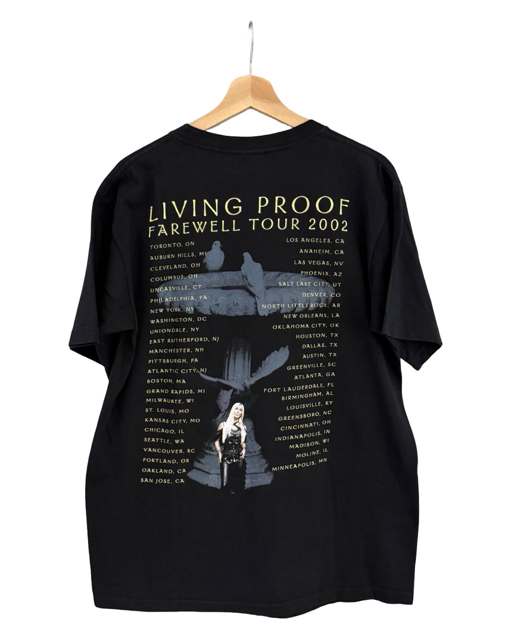 2004年製 シェール リビング・プルーフ ツアーTシャツ
