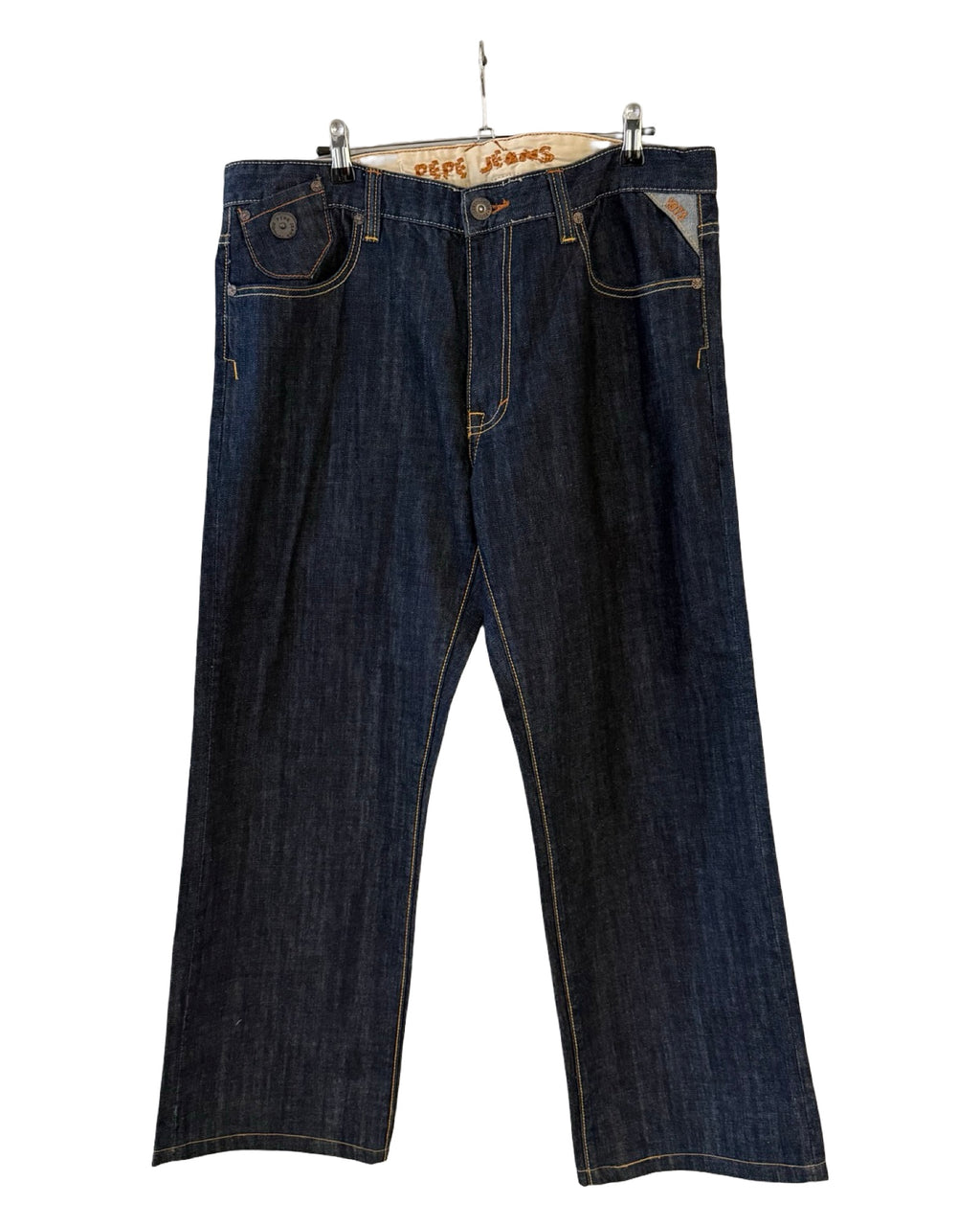 Vintage y2k Pepe London Embroidered Baggy Jeans