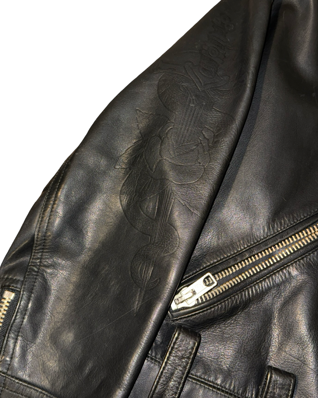 Vintage 90s Parasuco Studded Perfecto Leather Motorcycle Jacket KIF Vintage