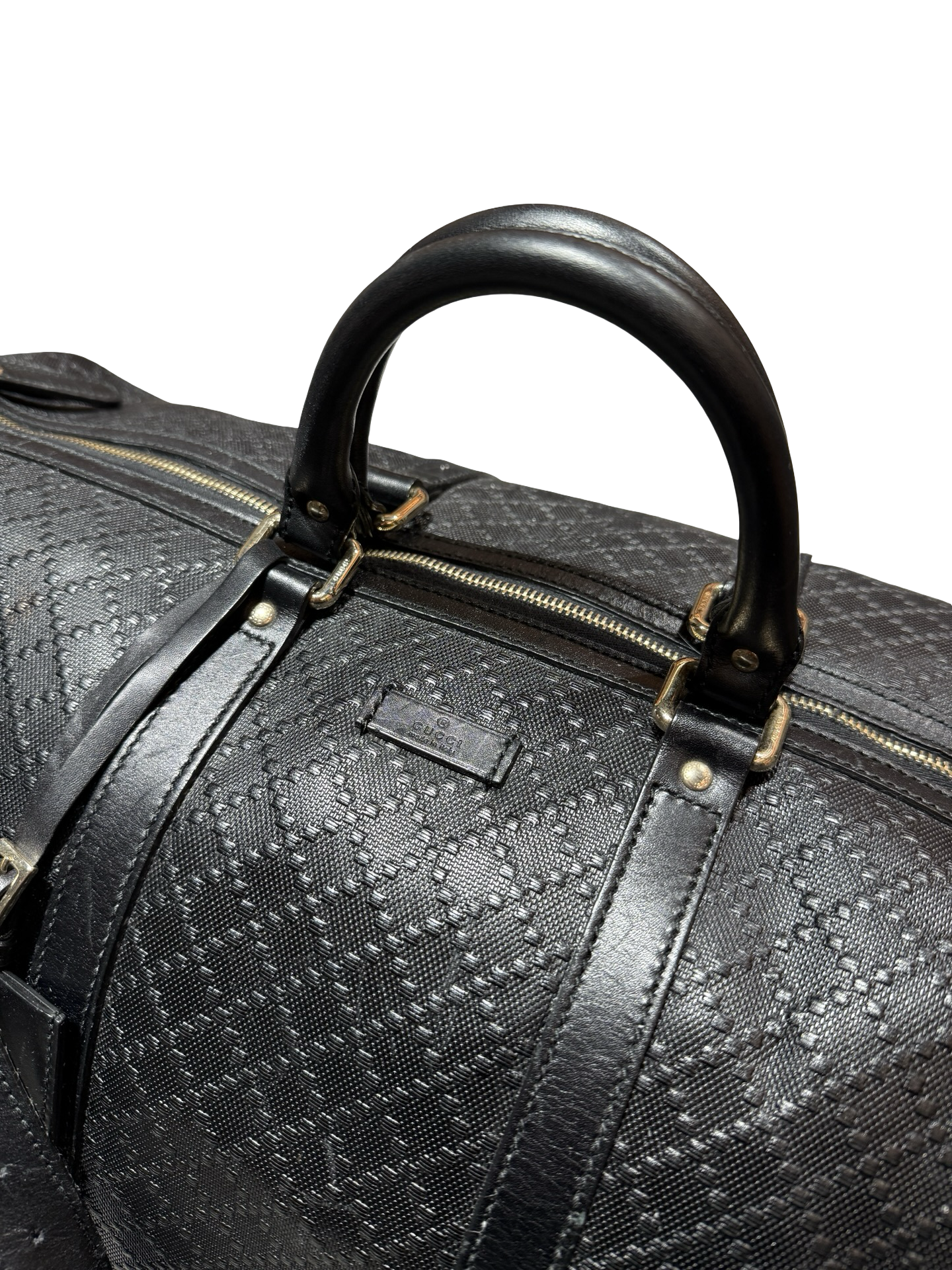 Gucci Diamante Calf Leather Duffle Bag KIF Vintage