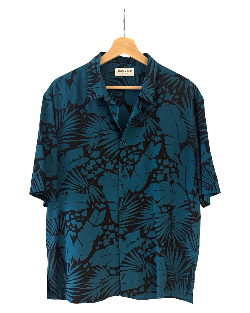 Saint Laurent Tropical Floral Silk Shirt