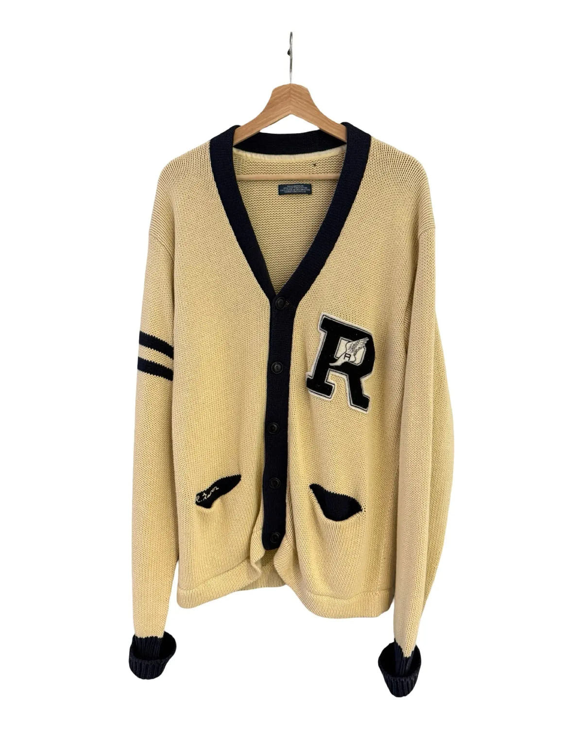 Vintage 90s Polo Ralph Lauren P-Wing Knit Cardigan 3rdStrike