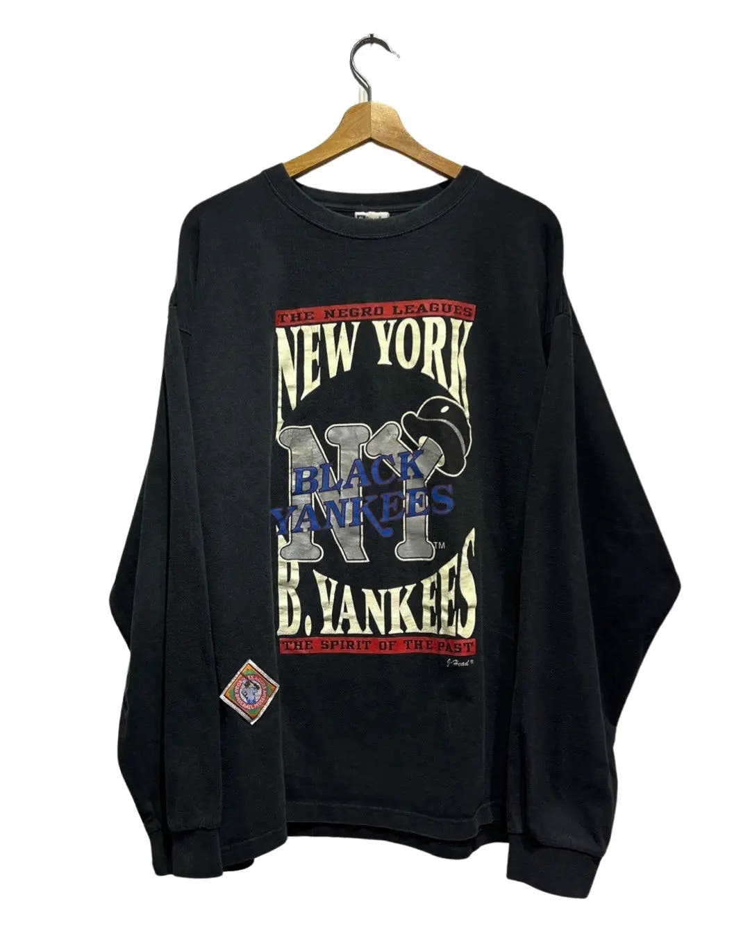Vintage 90s New York Black Yankees Negro Leagues L/S Tee 3rdStrike