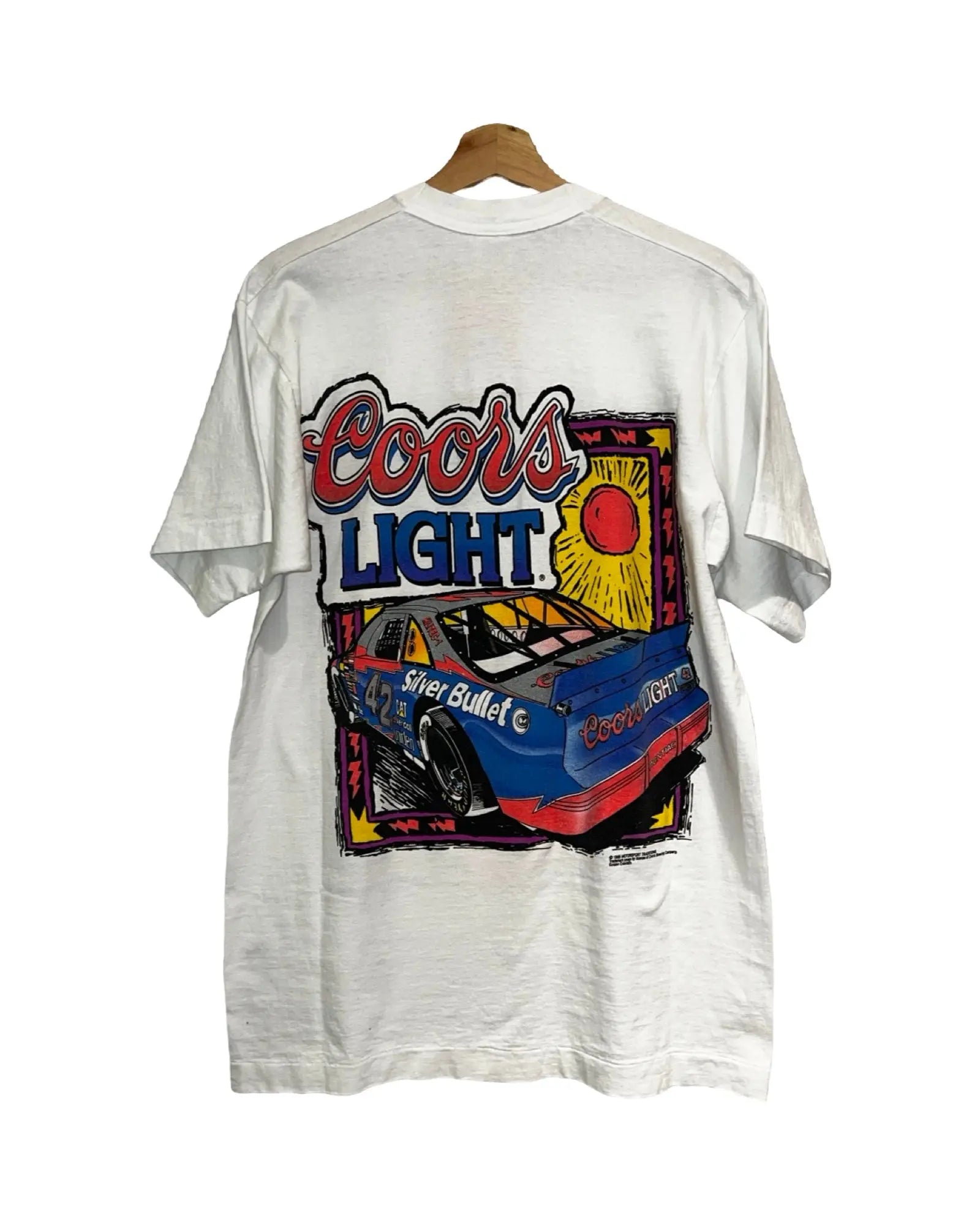 Vintage 90s Nascar Kyle Petty Coors Light Signed Tee KIF Vintage
