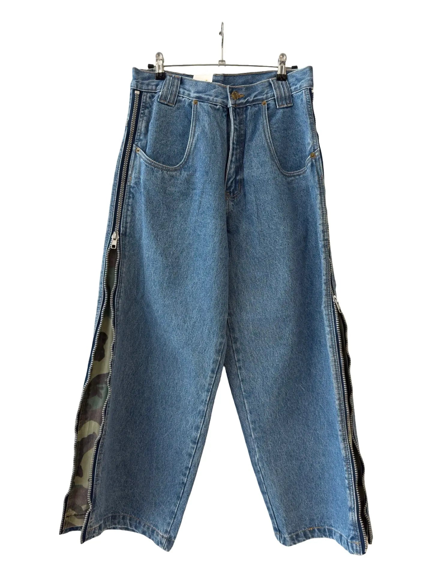 31 x 29 y2k Sarali Skater Zip Camo Jeans KIF Vintage