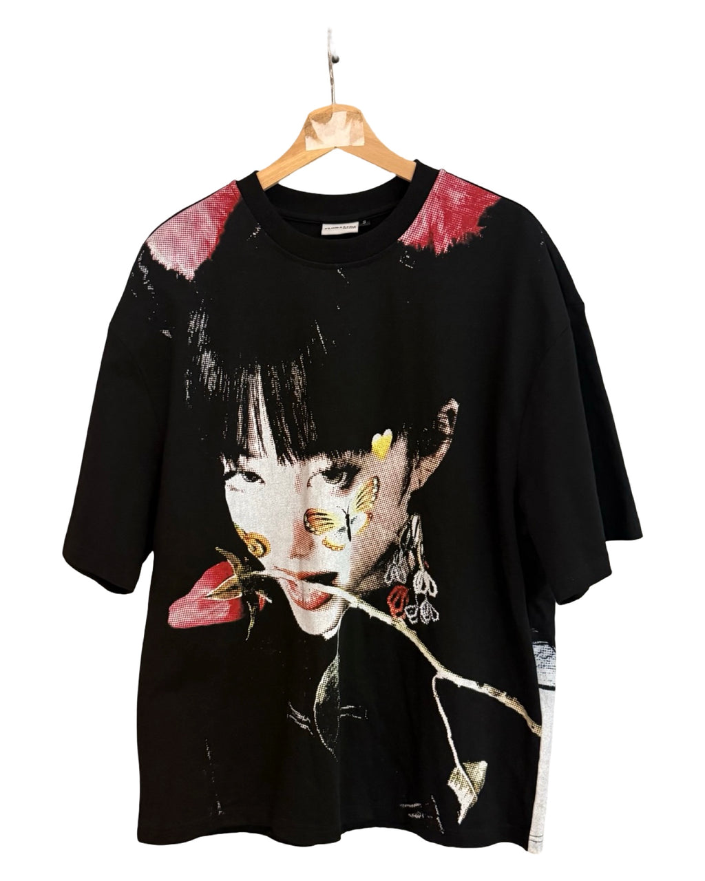 Floralidz Roses are Red Violets are Blue Black Tee