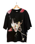 Floralidz Roses are Red Violets are Blue Black Tee