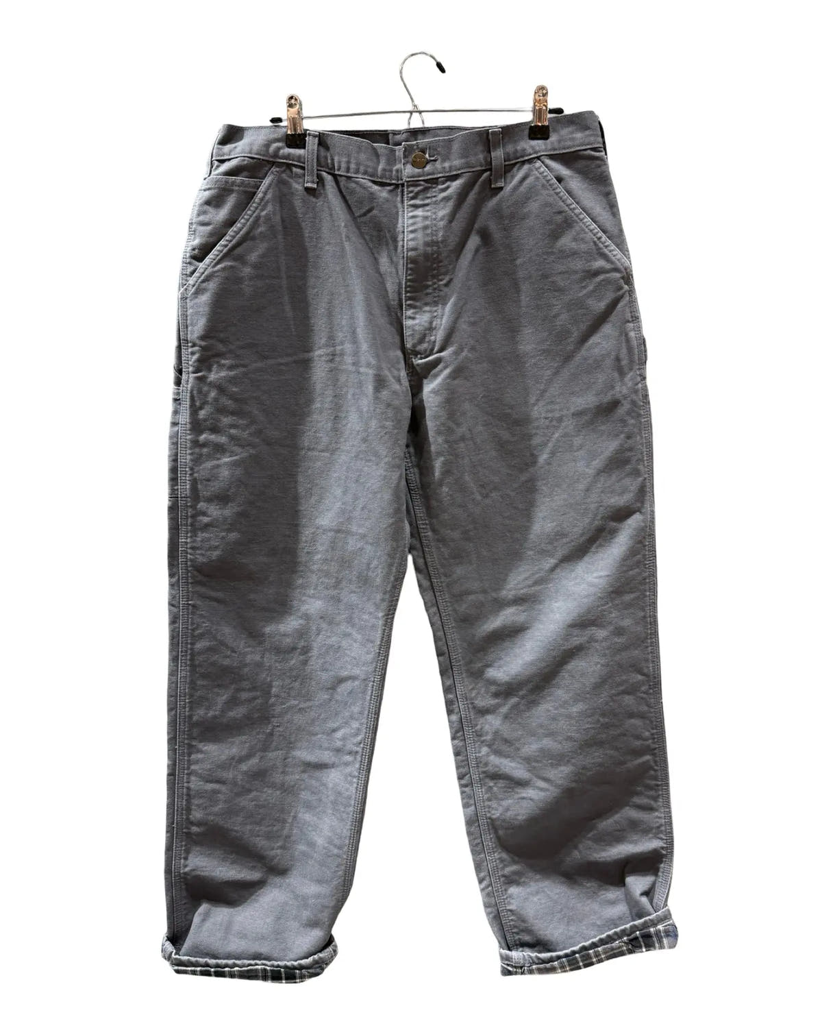 Vintage Carhartt Gray Flannel Lined Carpenter Pants 3rdStrike