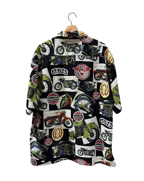 Vintage 1996 Heaven Or Hell Motorcycle Button Up Shirt KIF Vintage