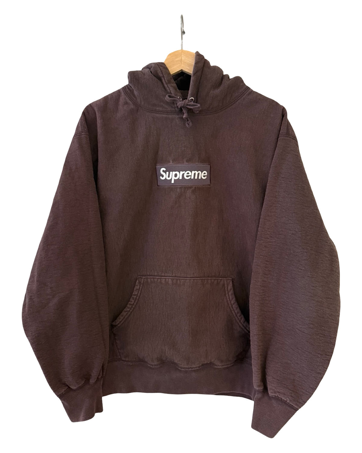 2021 Supreme Brown Box Logo Hoodie 3rdStrike