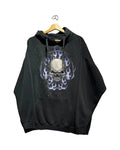 Vintage 90s Skull & Flames Skateboard Hoodie KIF Vintage