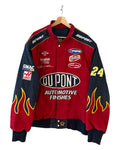 Vintage 90s NASCAR Jeff Hamilton DuPont Flames Racing Jacket