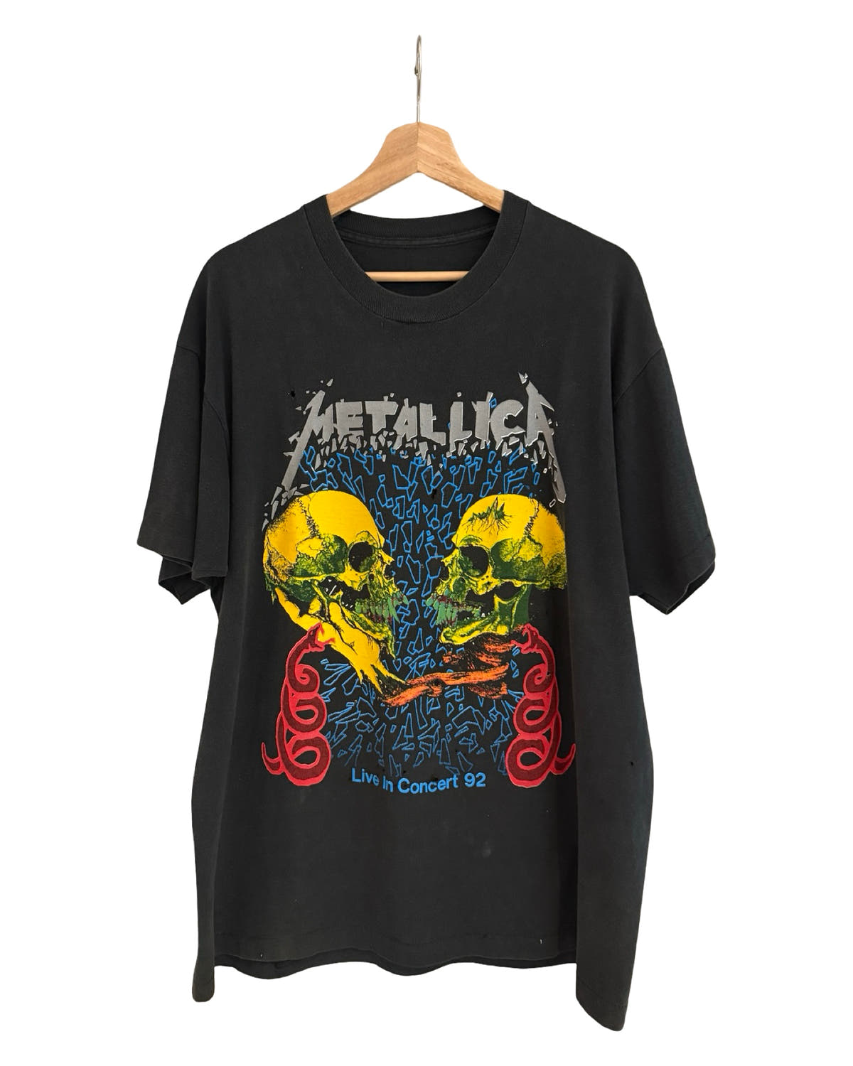 Vintage 1992 Metallica Live In Concert Distressed Tour Tee 3rdStrike