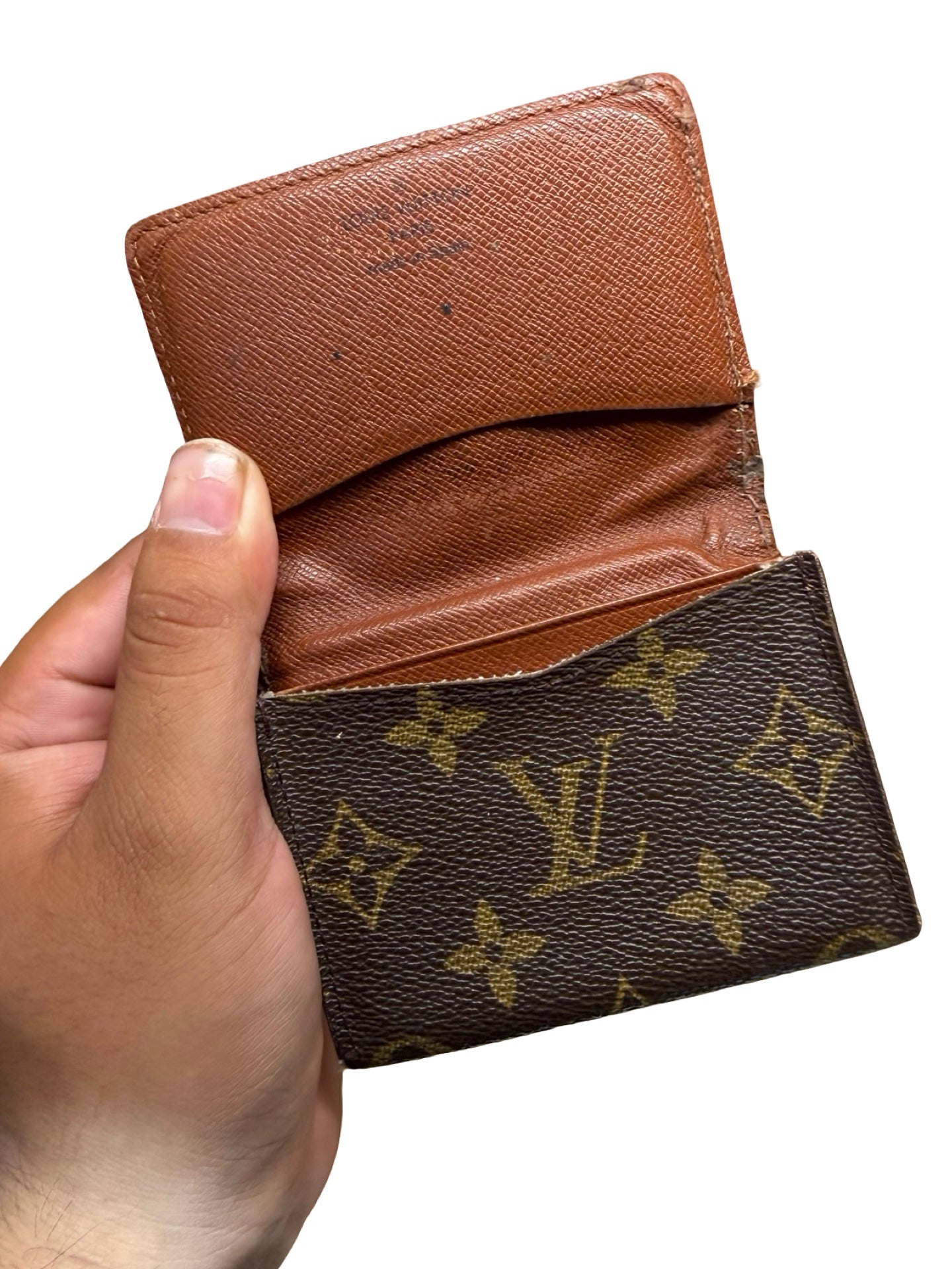 Vintage 90s Louis Vuitton Monogram Bifold Card Holder Made in France