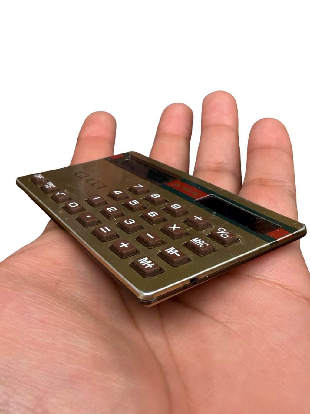 Vintage 80s Gucci Solar Cell Rare Calculator