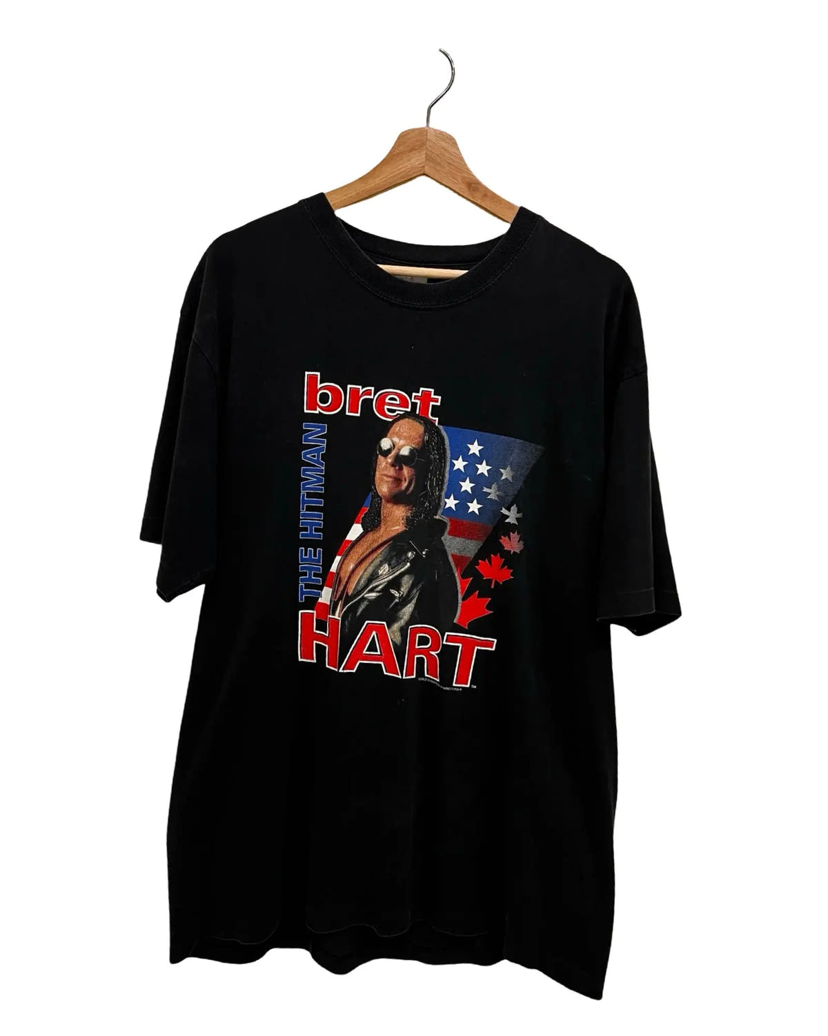 Vintage WWF 1998 Bret The Hitman Hart Promo Tee 3rdStrike