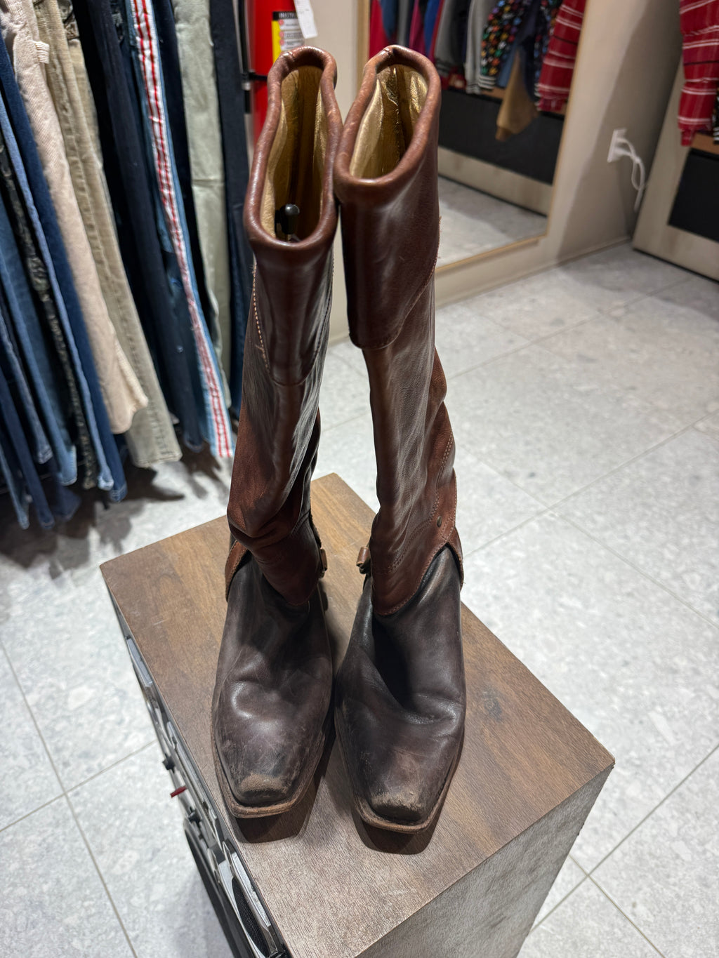 Vintage y2k Womens Juicy Couture Drake Western Boots Size 8
