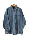Vintage 90s Wu-Tang Clan Wu-Wear Chain Stitch Denim Shirt