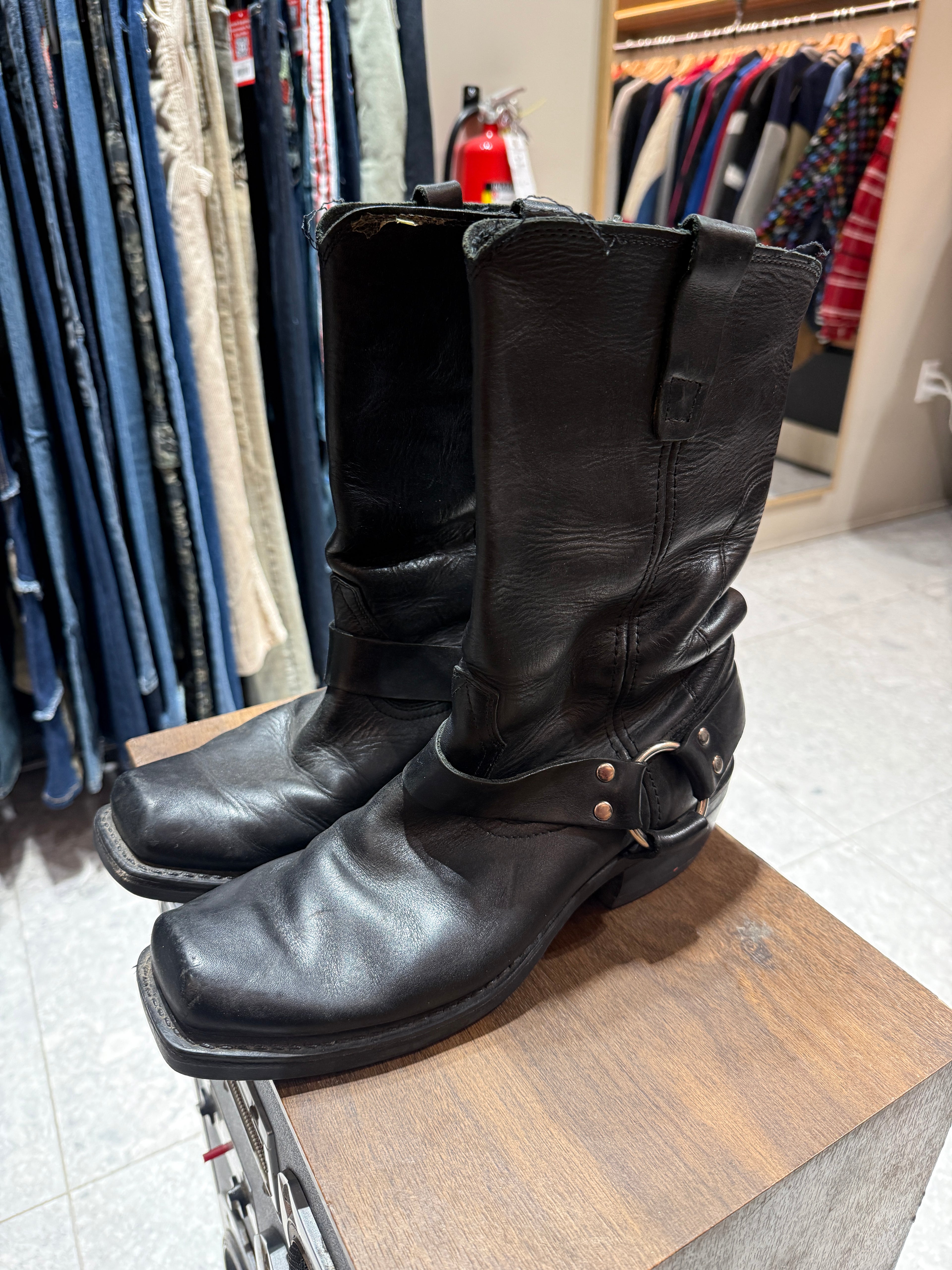 Vintage Mens Durango Biker Harness Boots Size 8.5