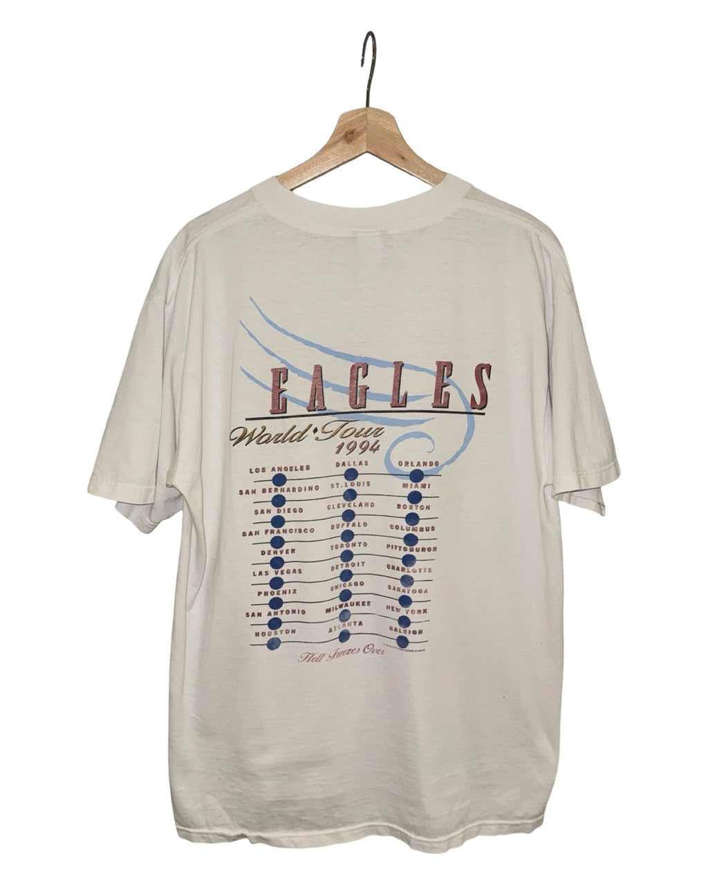 Vintage 1994 The Eagles Hell Freezes Over Band Tour Tee