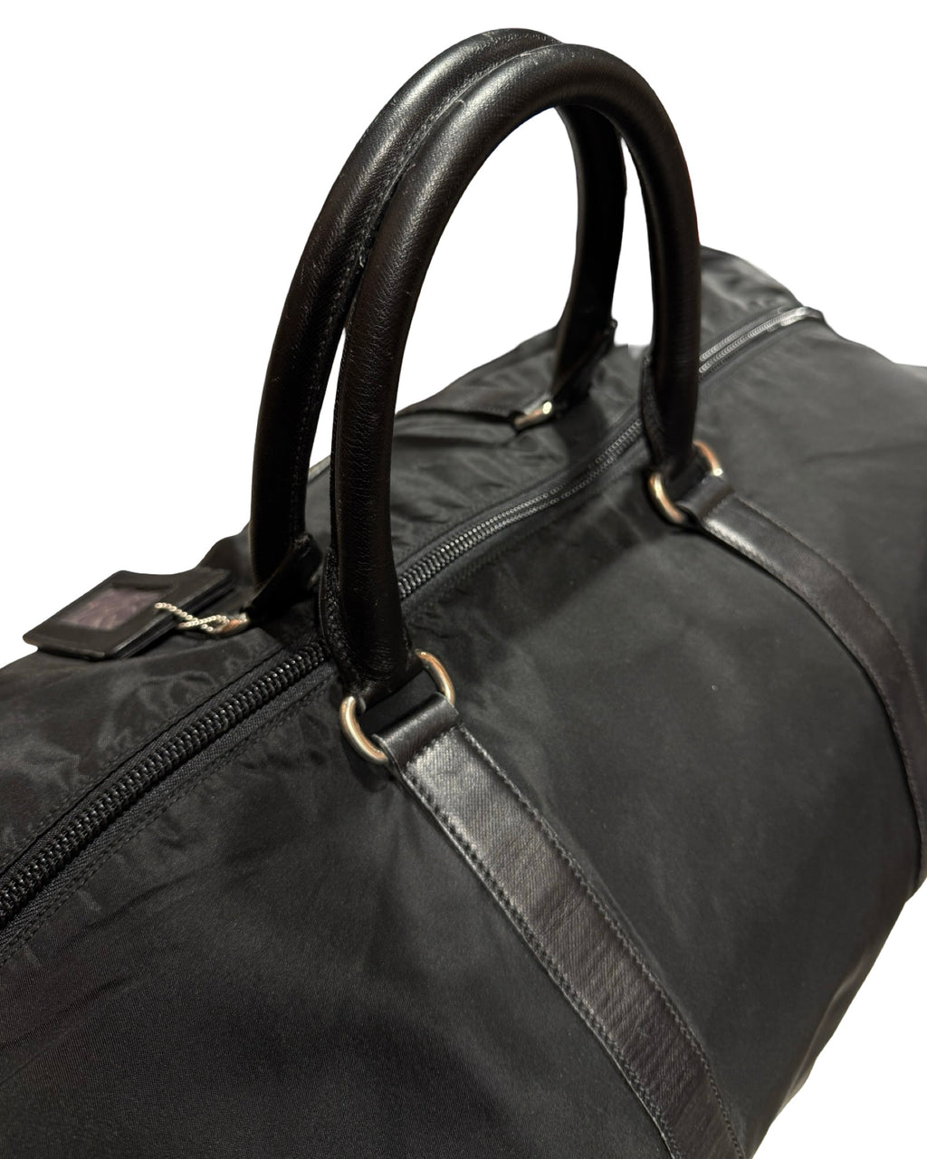 Vintage Prada Nero Nylon Duffle Bag KIF Vintage
