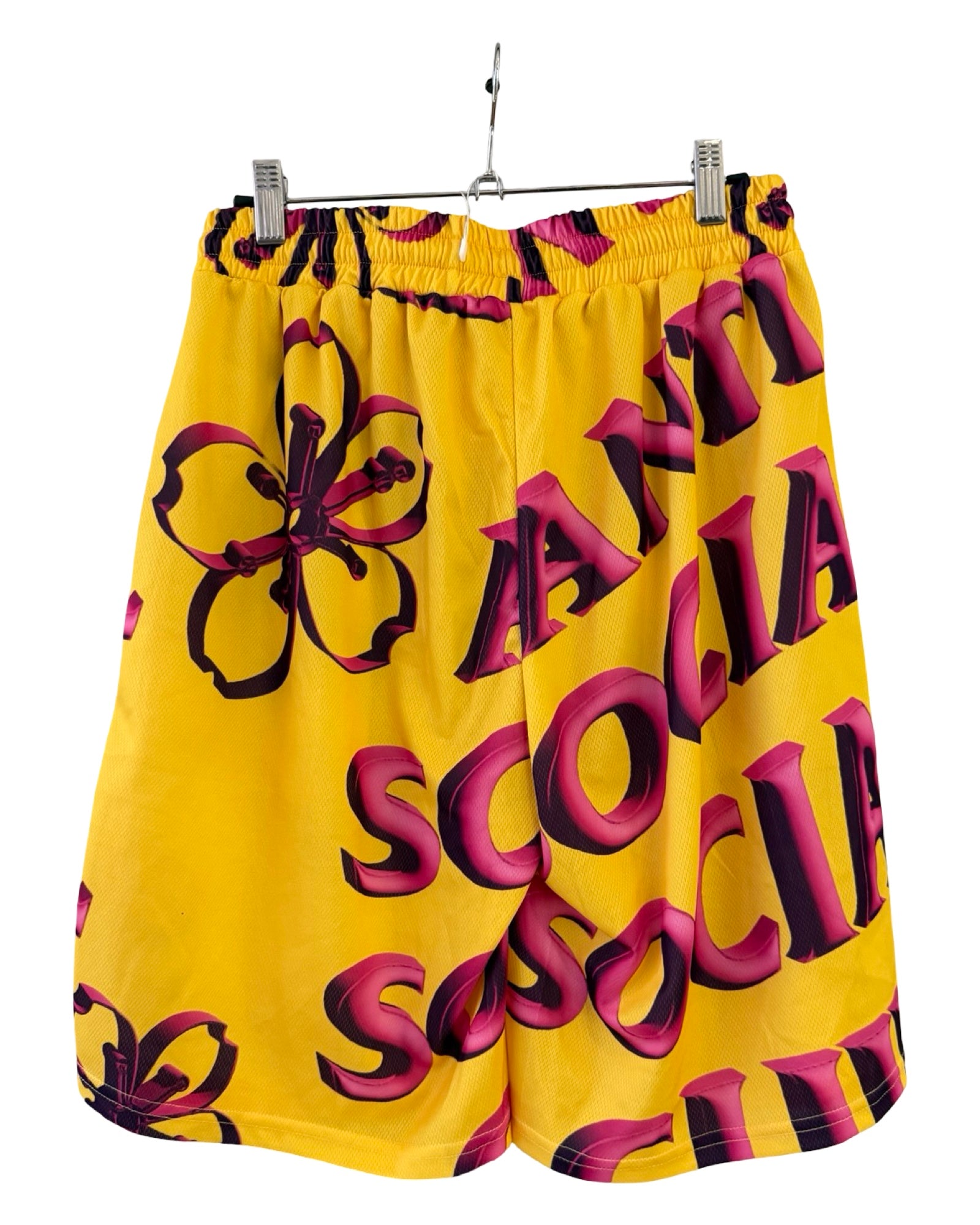Anti Social Social Club Yellow Mesh Shorts