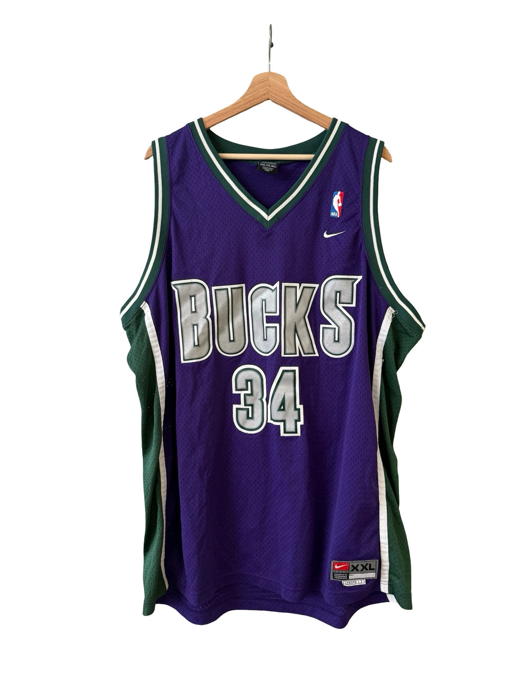 Vintage Ray Allen 34 Milwaukee Bucks Nike Jersey