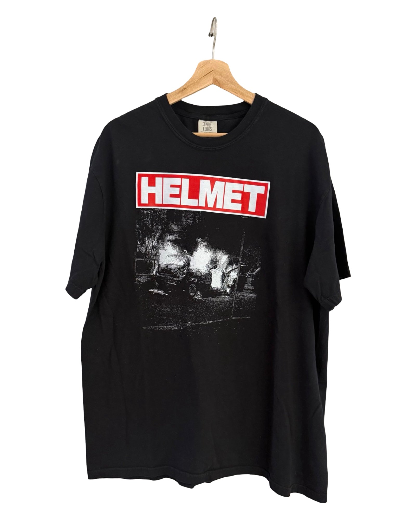 Camiseta de banda promocional del casco