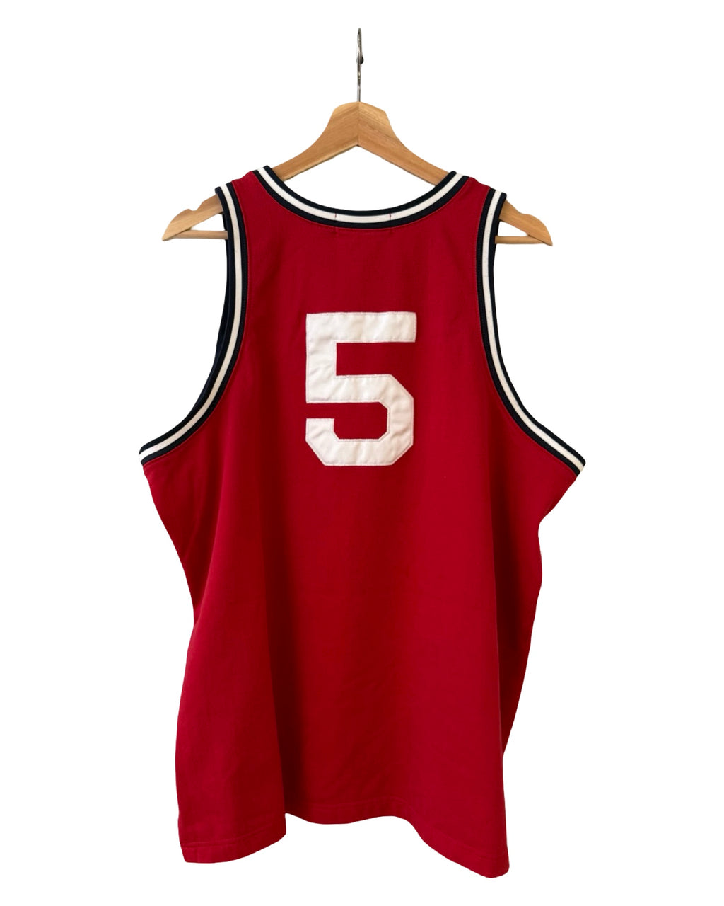 Vintage 2003 Polo Sport Ralph Lauren 5 Red Basketball Jersey
