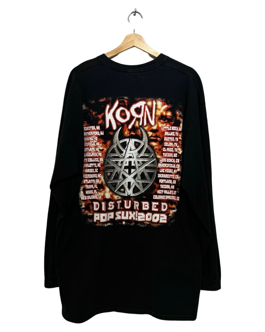 Vintage 2002 Korn x Disturbed Pop Sux Tour L/S Tee KIF Vintage