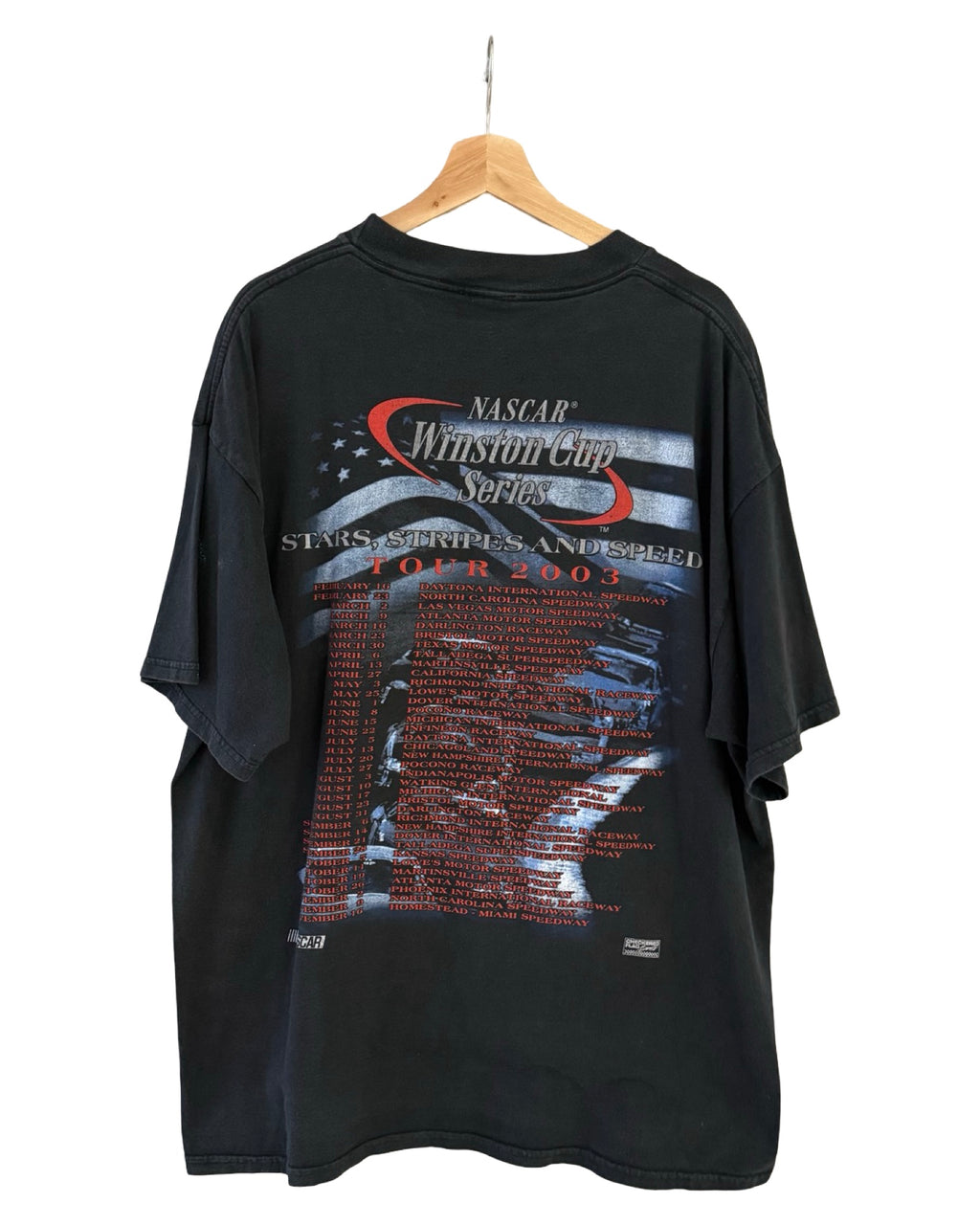 Vintage 2003 Nascar Winston Cup Series Stars & Stripes Tee