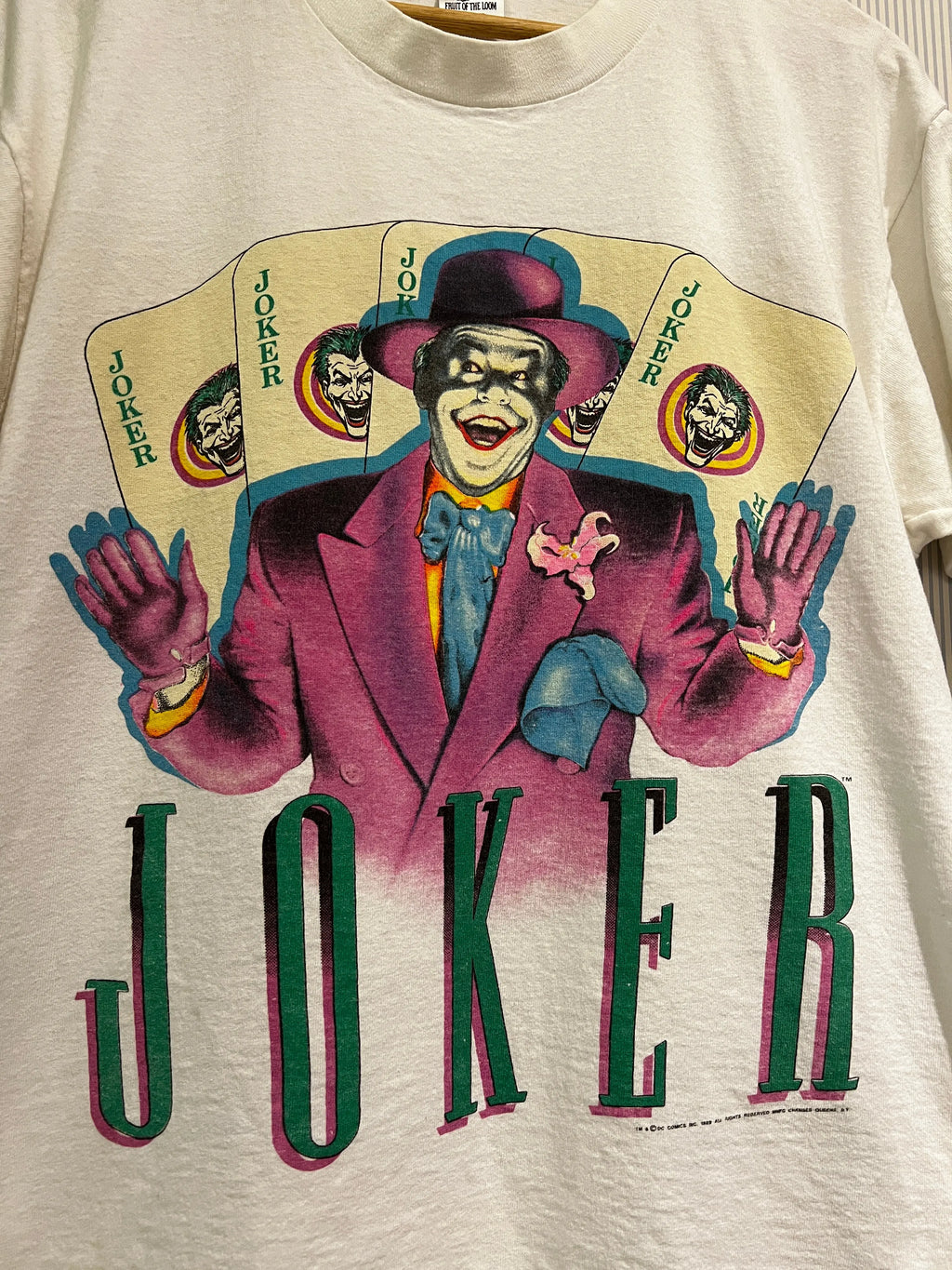 Vintage 1989 Jack Nicholson The Joker Promo Tee KIF Vintage