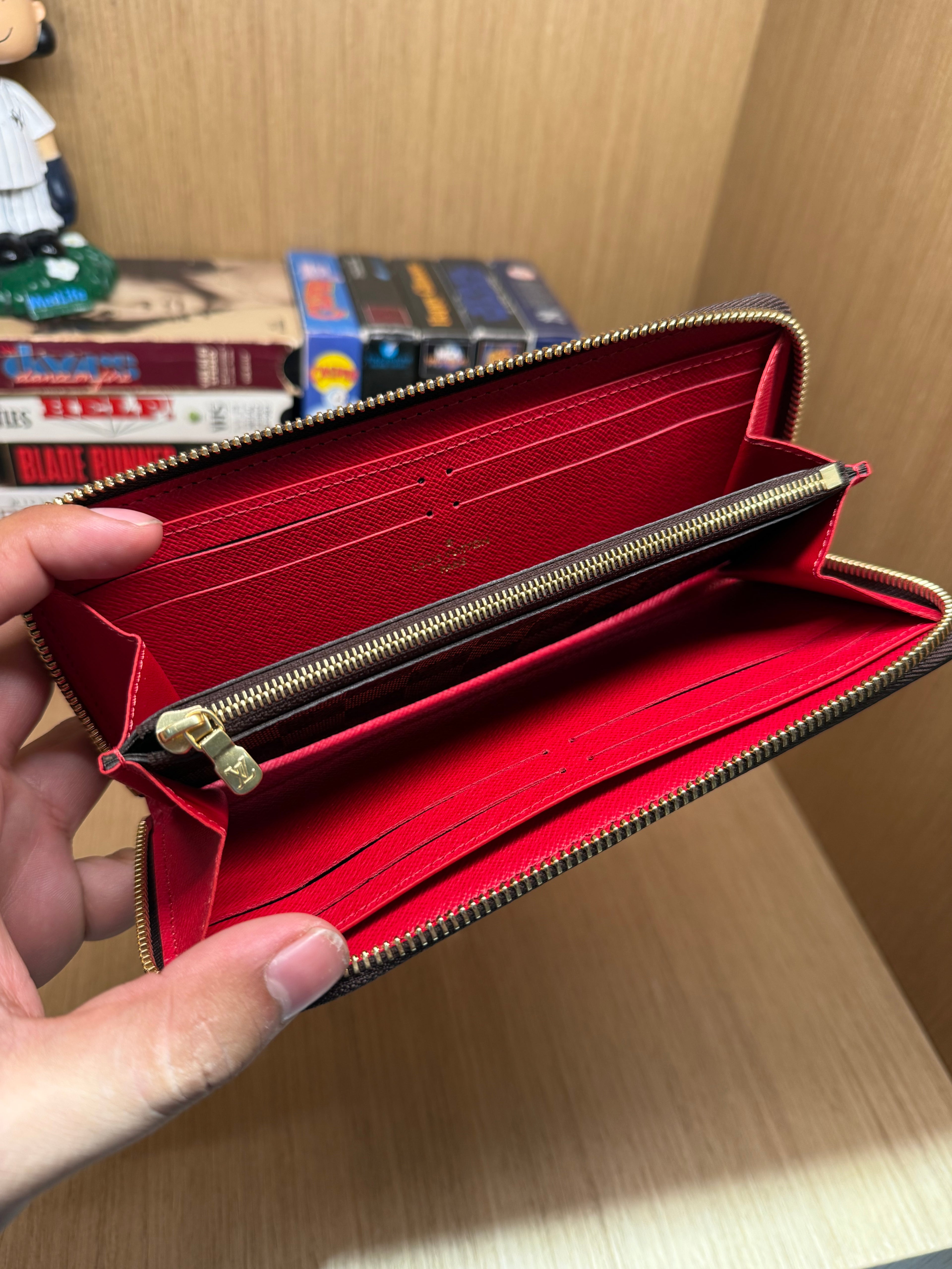 Louis Vuitton Damier Ebene Clemence Cherry Wallet