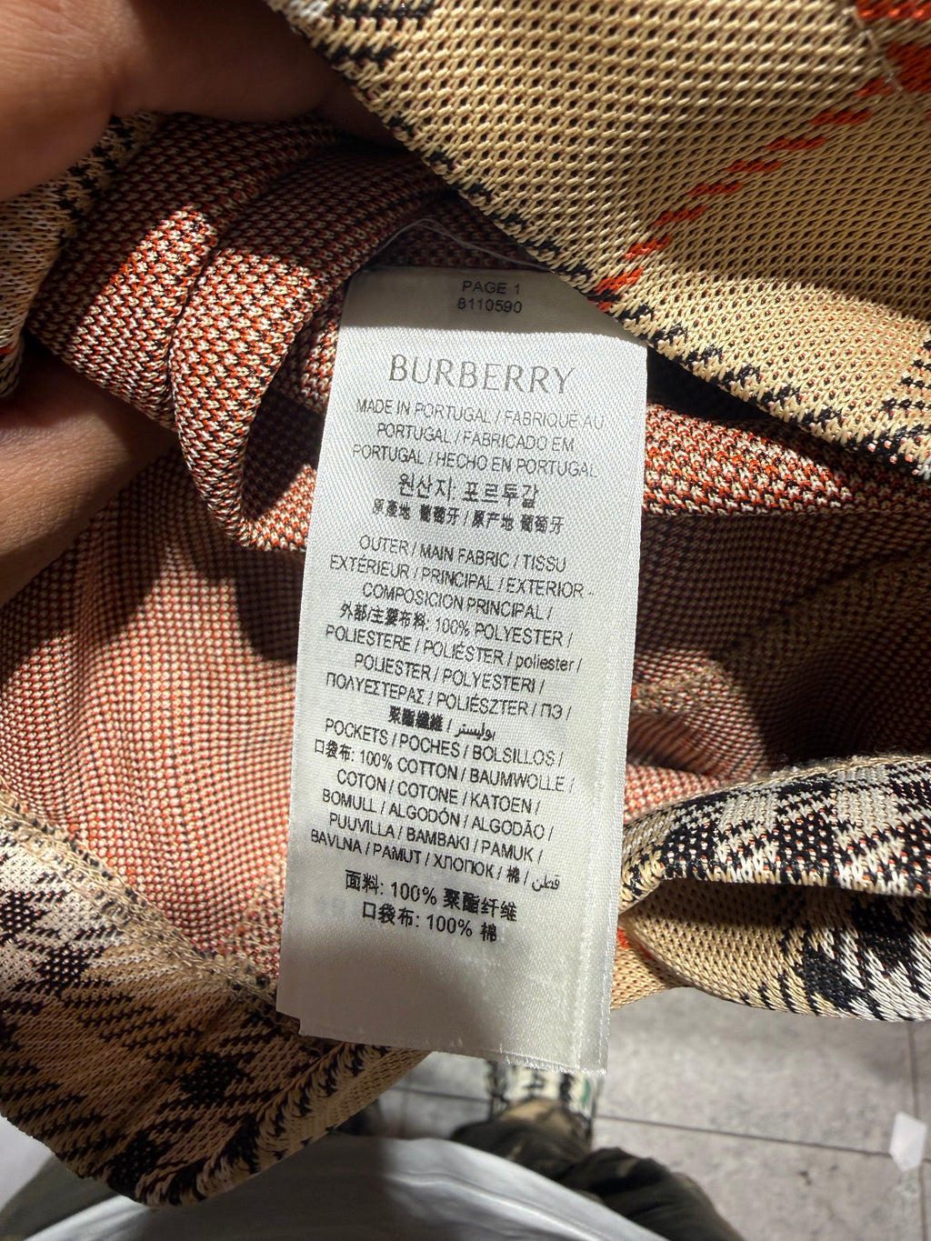 BURBERRY London Check Jersey Shorts