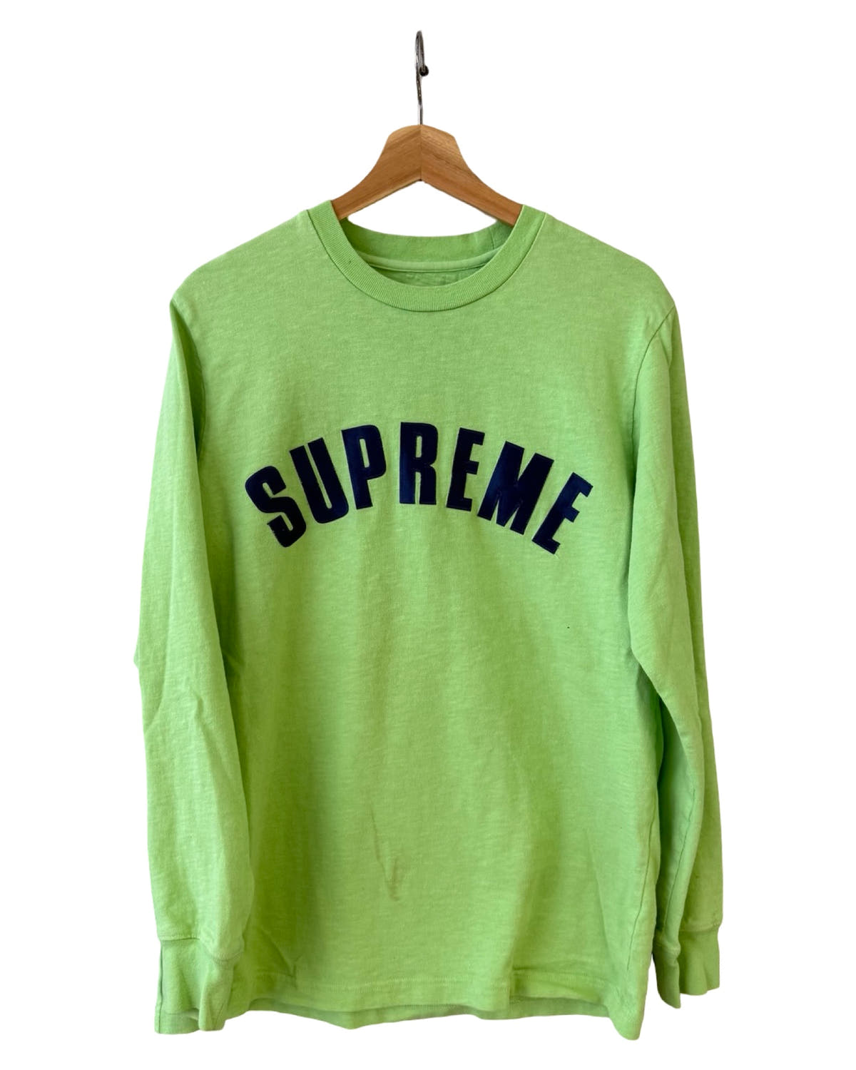 Camiseta de manga larga Supreme Arc Logo vintage de 2016, color verde