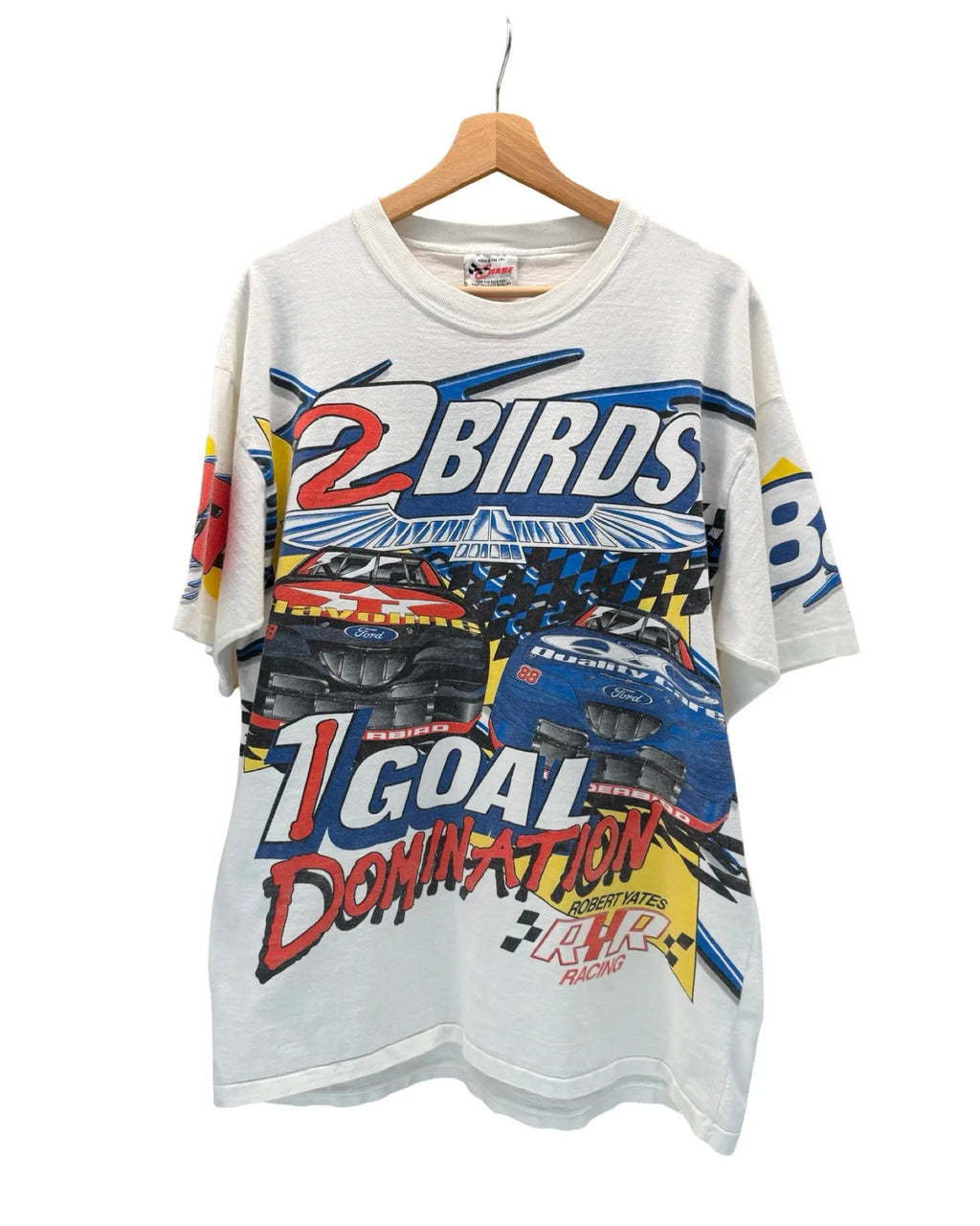 Vintage 90s Nascar Robert Yates All Over Print Tee KIF Vintage