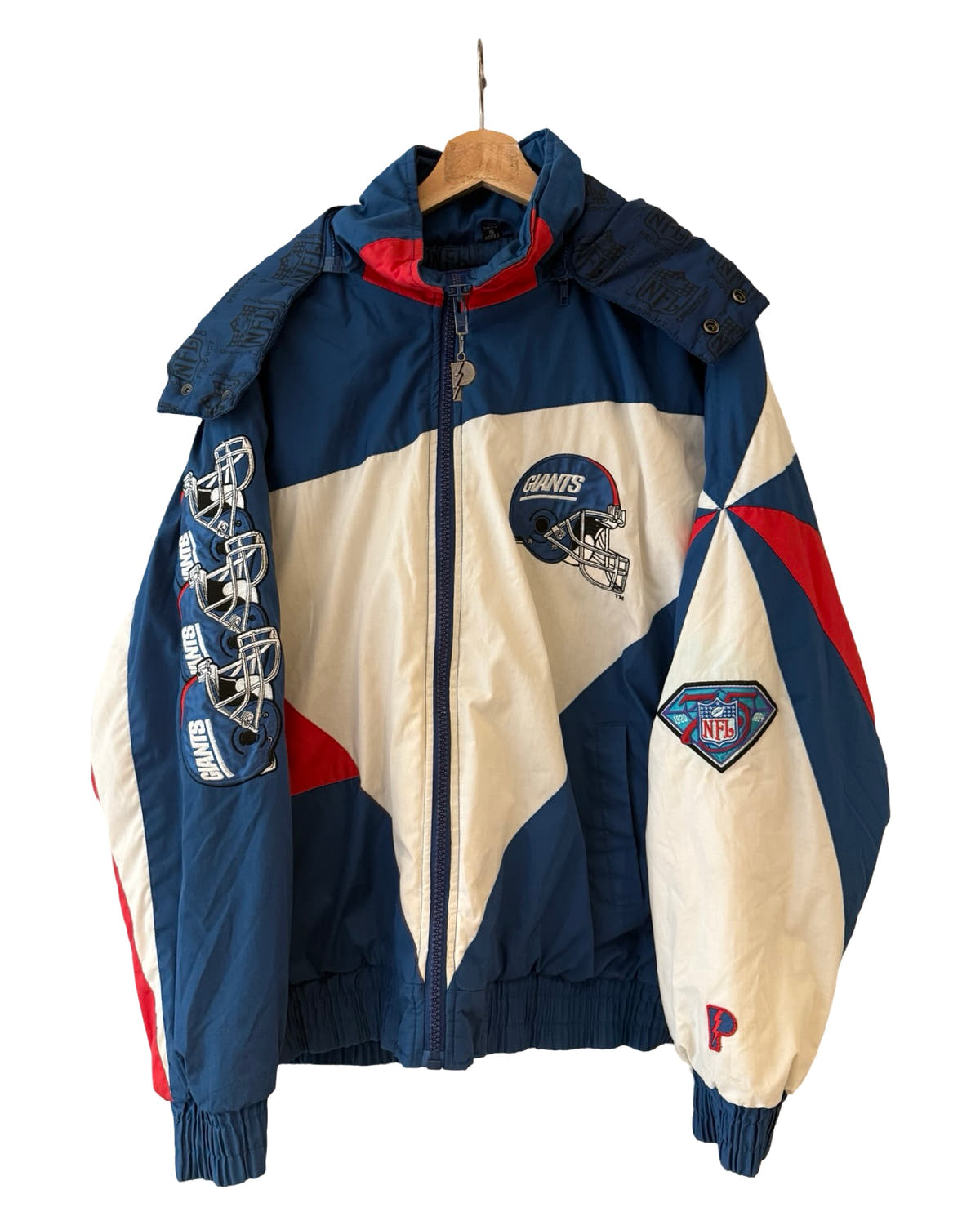 Vintage 90s New York Giants Pro Player 75th Anniversary Jacket