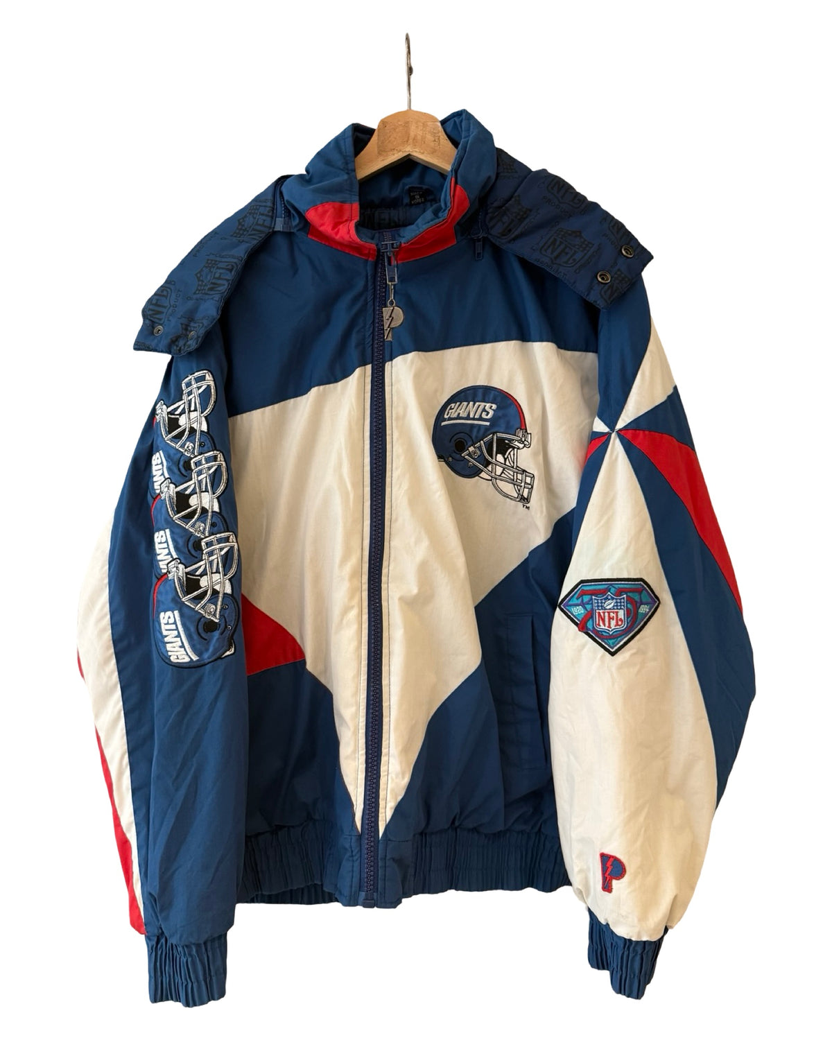 Vintage 90s New York Giants Pro Player 75th Anniversary Jacket