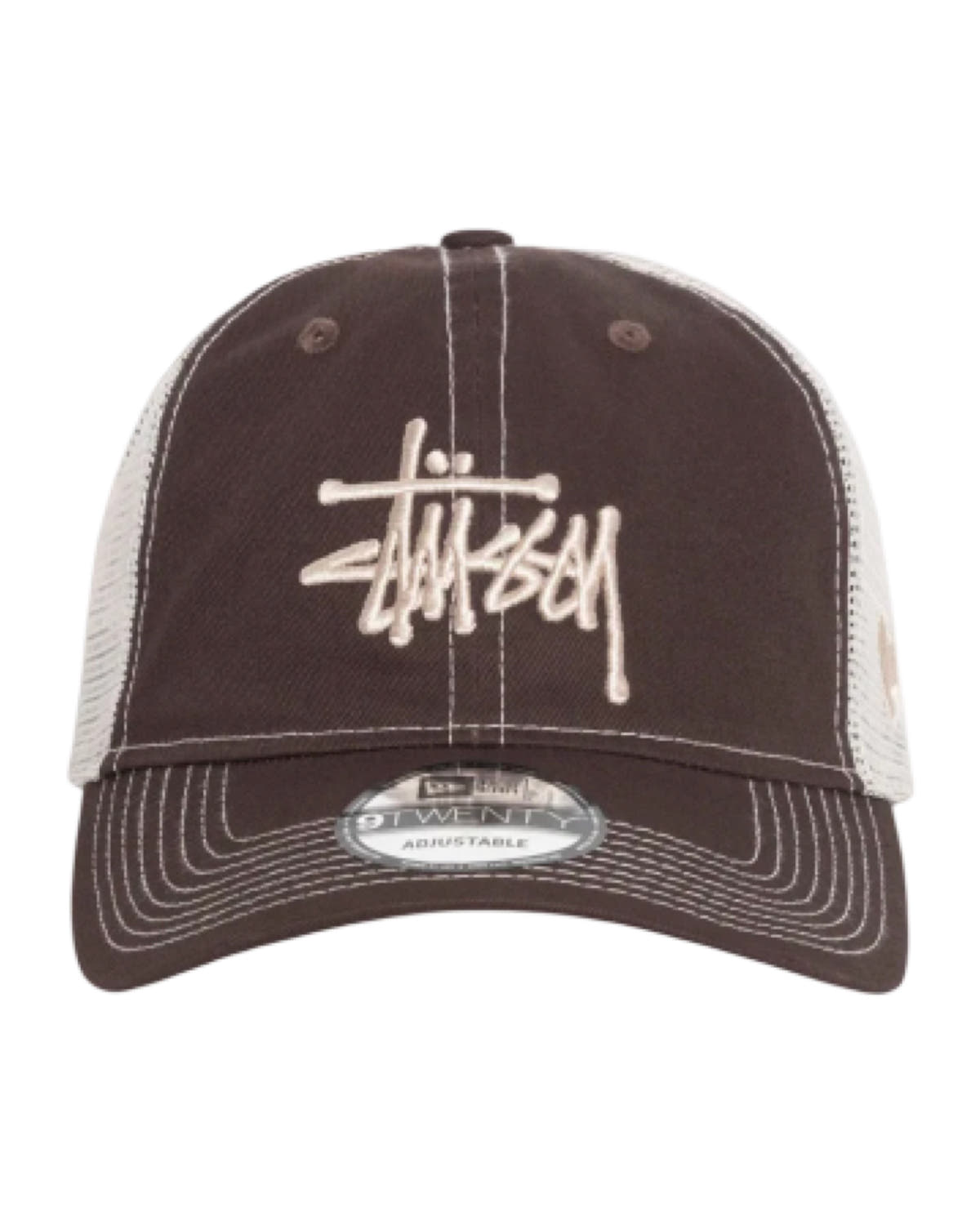 Stussy x New Era Brown Strap Back Hat