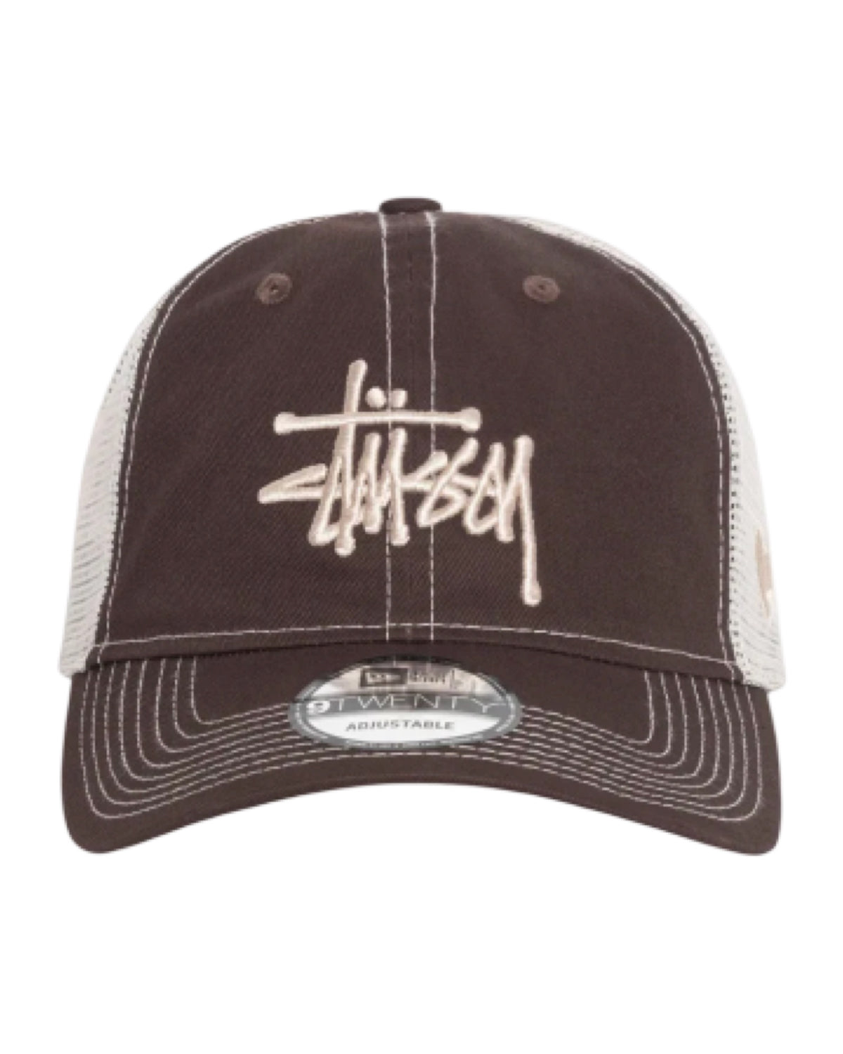 Stussy x New Era Brown Strap Back Hat
