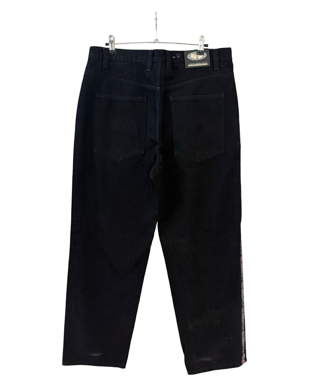 Vintage 90s Wu Tang Clan Black Wu Wear Striped Jeans