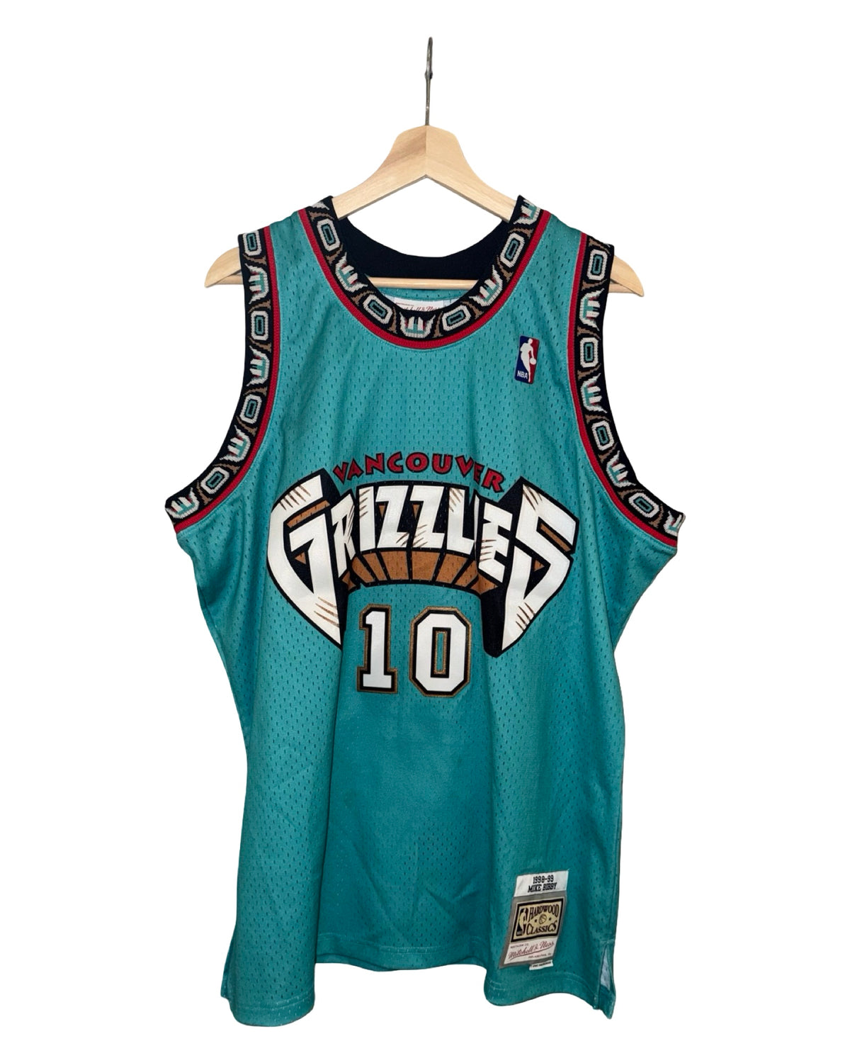 Mike Bibby Vancouver Grizzlies #10 Mitchell & Ness Hardwood Classics Jersey