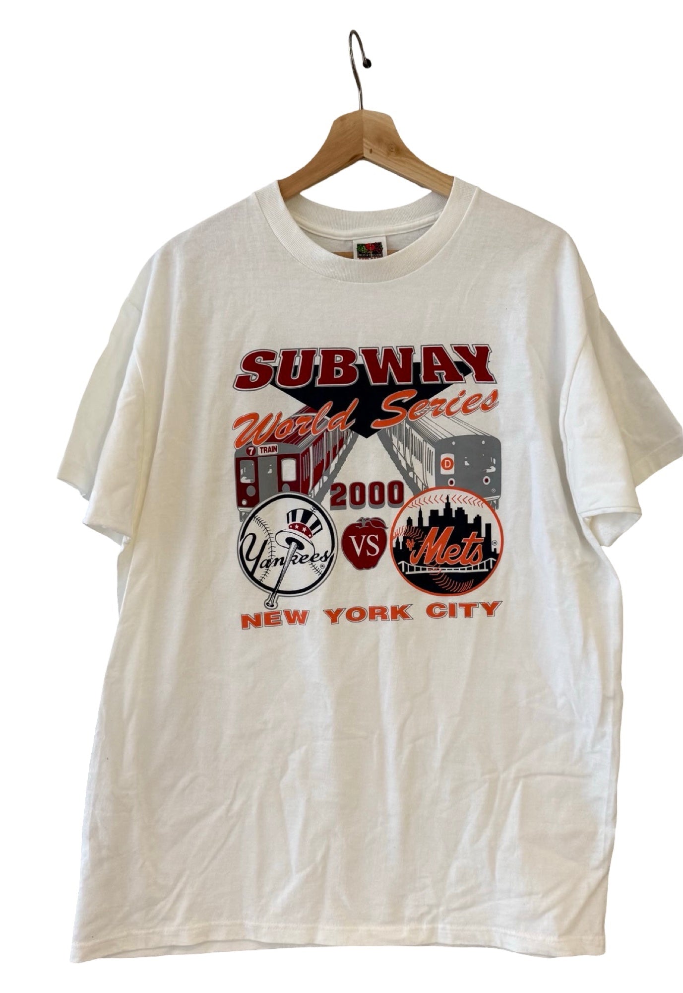 Camiseta Vintage de las Series Subway de los New York Yankees y Mets del 2000
