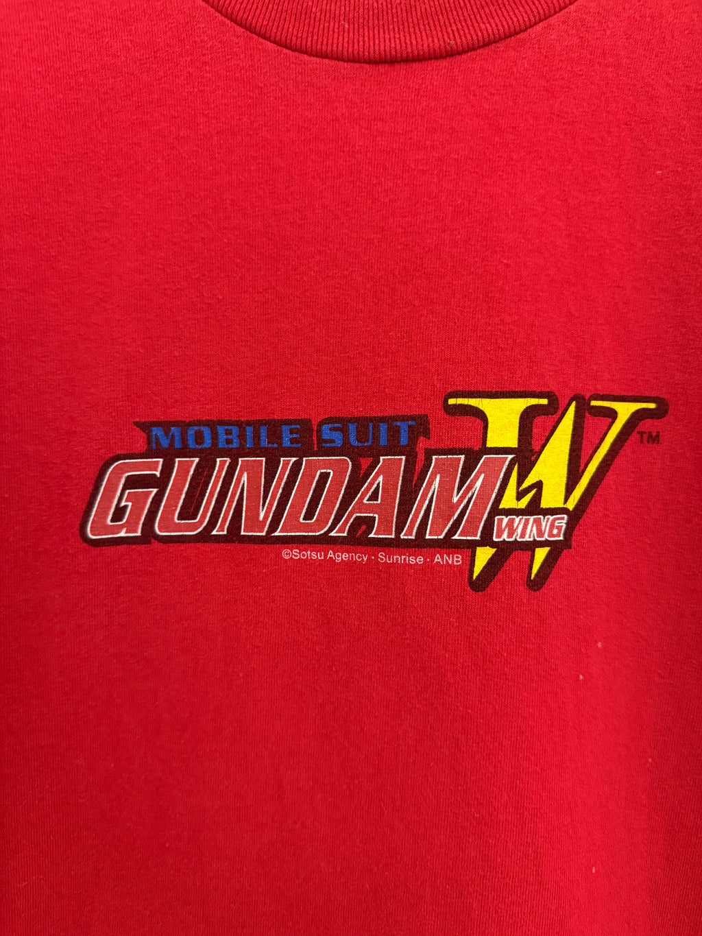 Vintage 2002 Gundam Wing Red Anime Promo Tee KIF Vintage